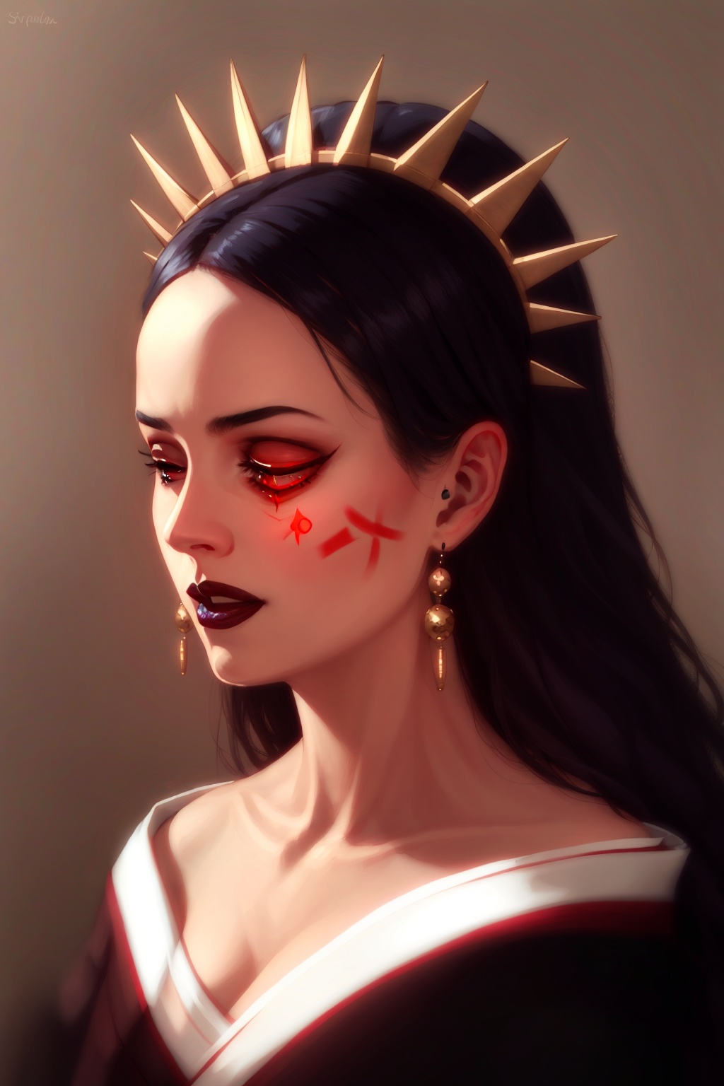 Pauline_Voß_style_lora_by_niolas,  1girl,  red eyes on Tensor.Art