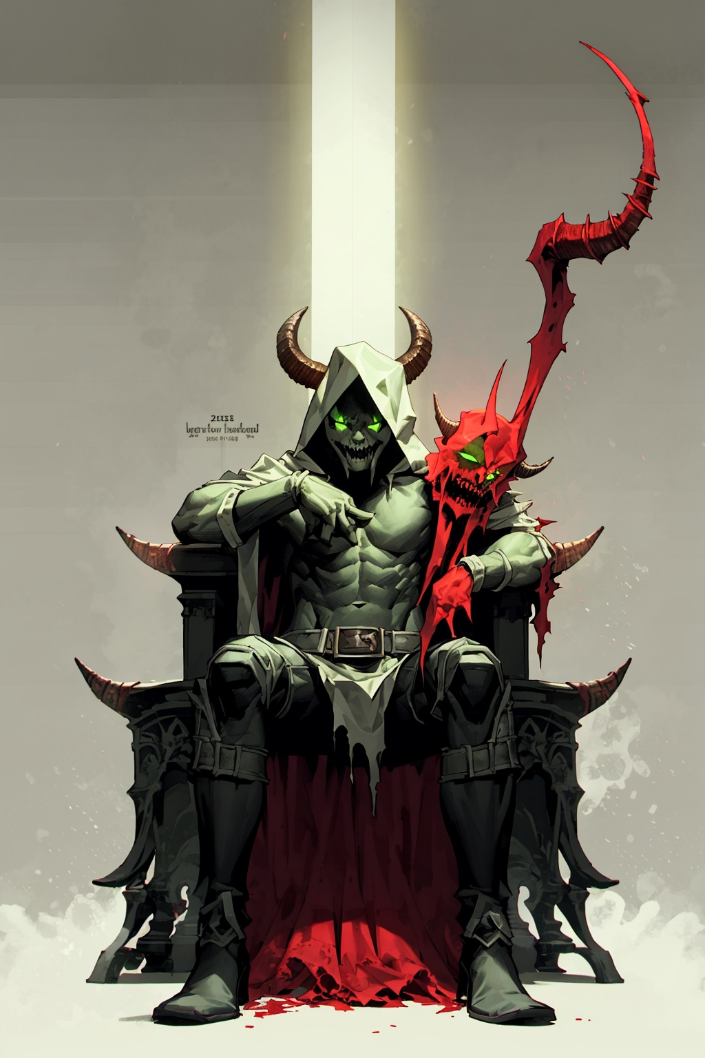 undead lich,  tall,  horns on Tensor.Art