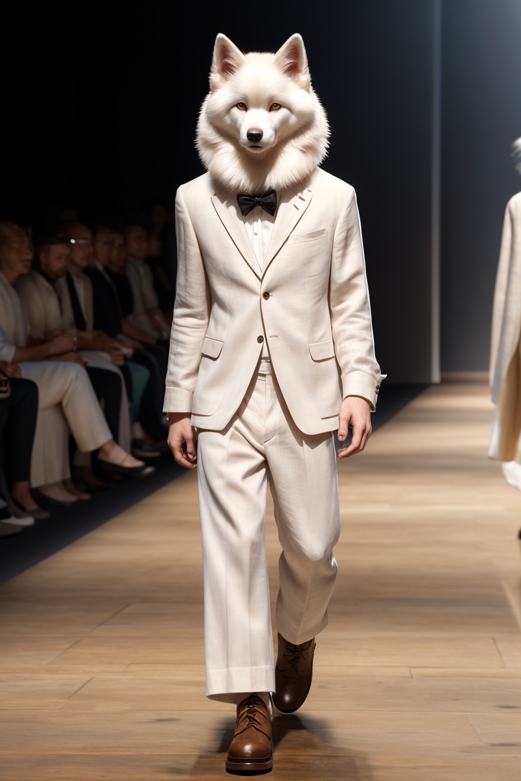 masterpiece,  A fashionably dressed Samoyed dog,  with a human-like body on Tensor.Art