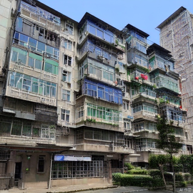 jiuxiaoqu, buildings, outdoor, 