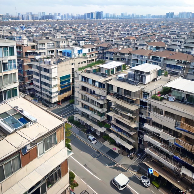 jiuxiaoqu, buildings, outdoor,  Arial view