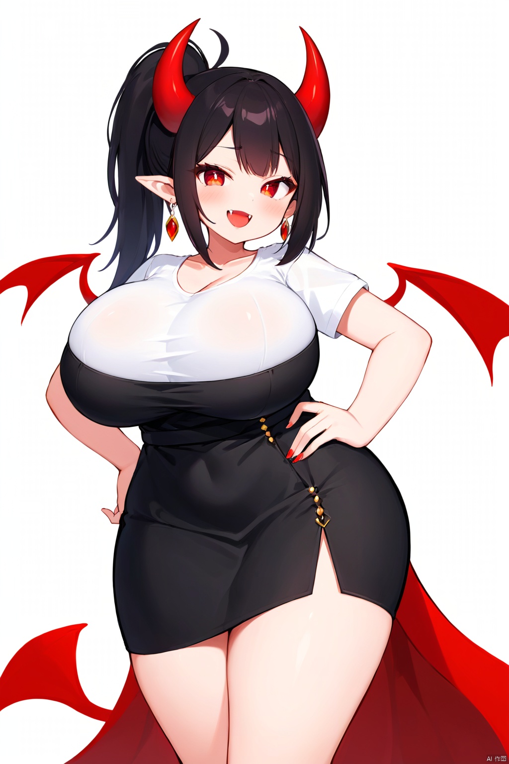1girl,  black_dress,  black_hair on Tensor.Art