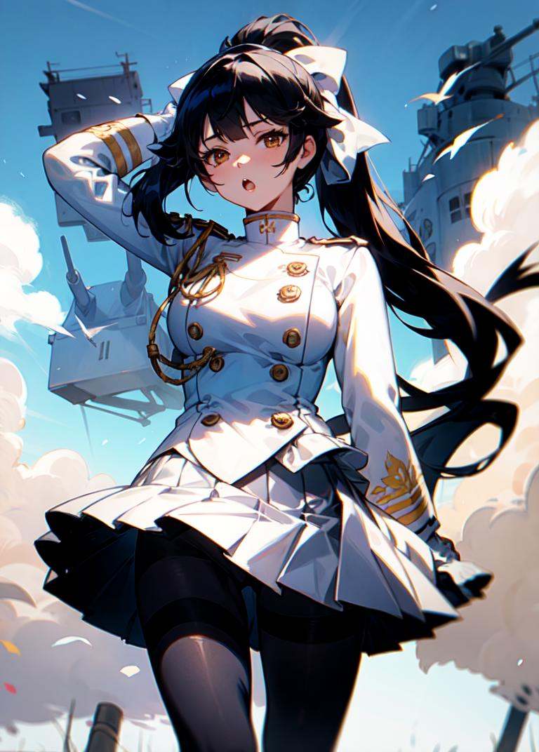 takao_\(azur_lane\),  ponytail,  black_hair by sk on Tensor.Art