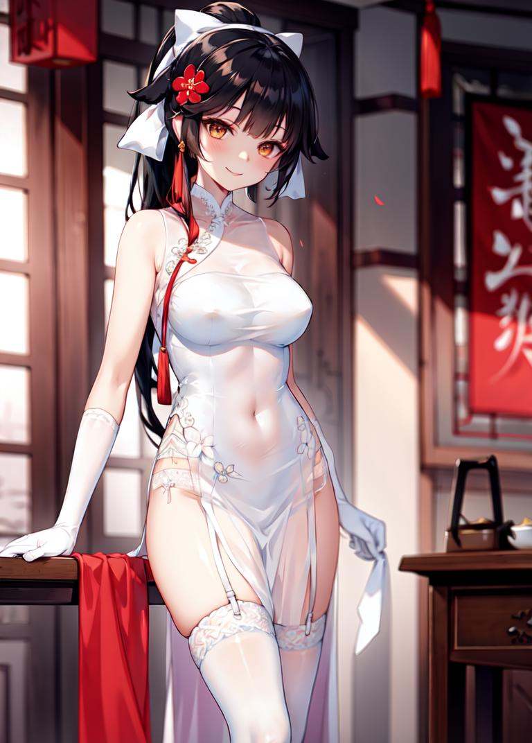 takao_\(azur_lane\),  ponytail,  black_hair on Tensor.Art