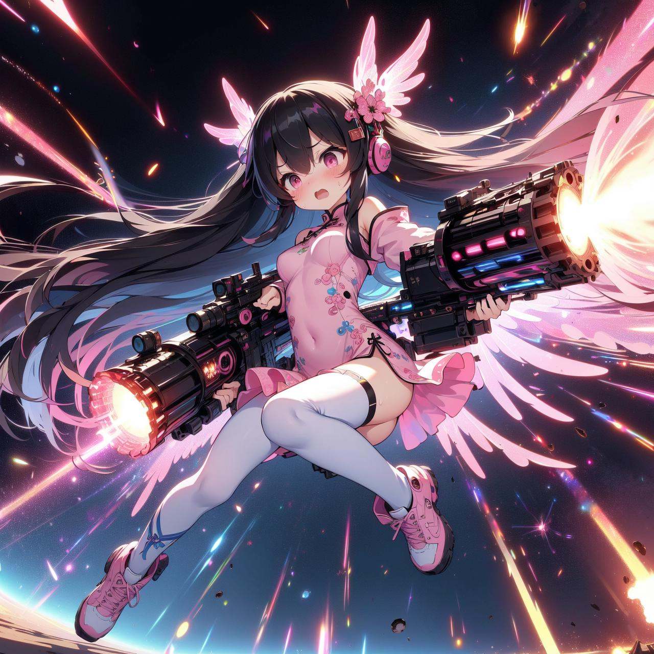 (((masterpiece))),  (((best quality))),  (((flying in space))) on Tensor.Art