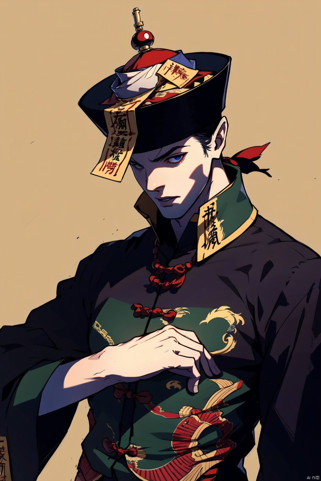  absurdres,absurdres,realistic,full_shot, JiangShi