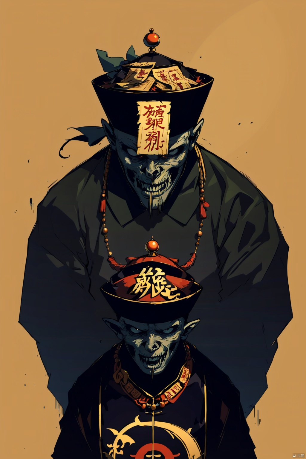  absurdres,absurdres,realistic,full_shot, JiangShi_Hopping Vampire