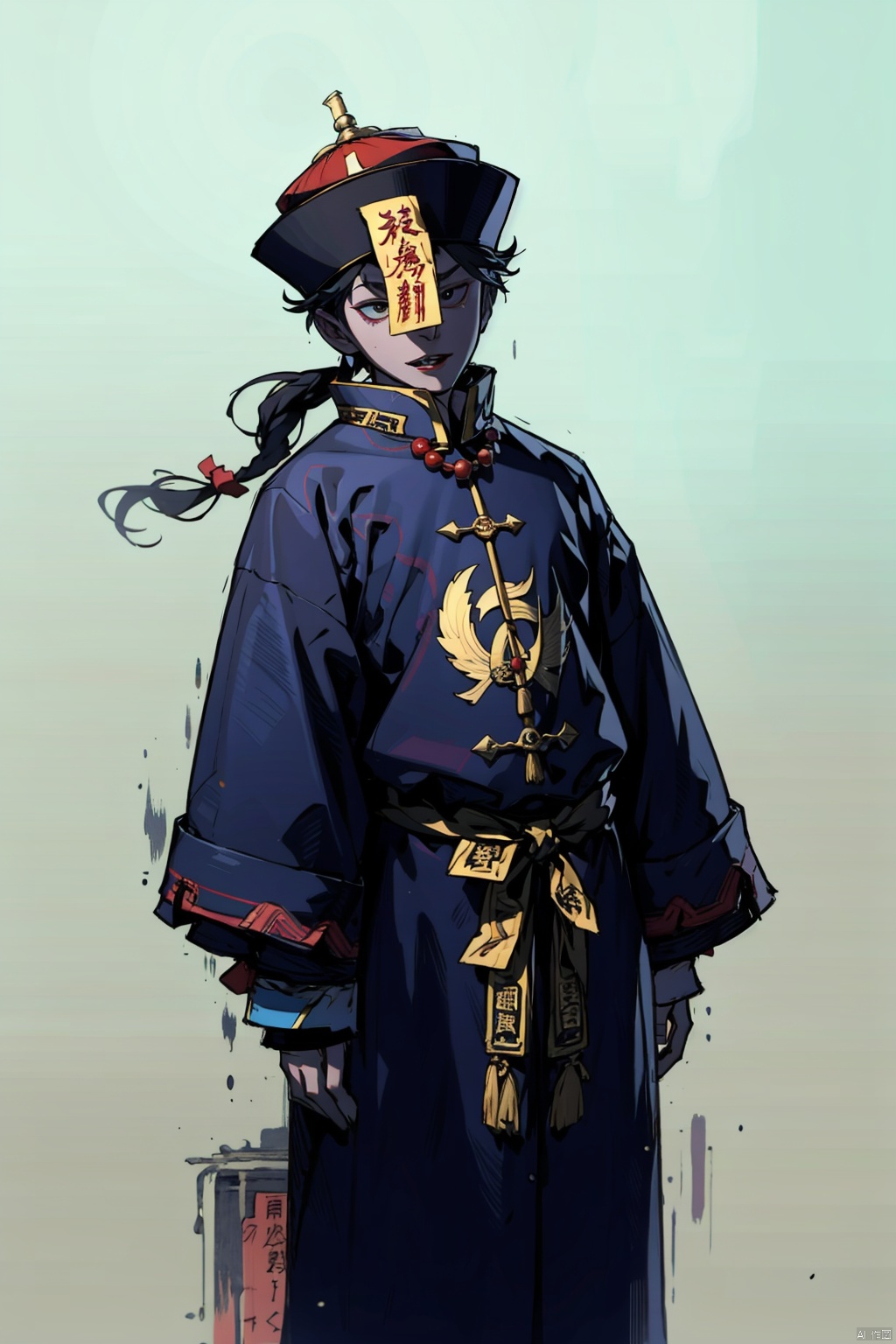  absurdres,absurdres,realistic,full_shot, JiangShi