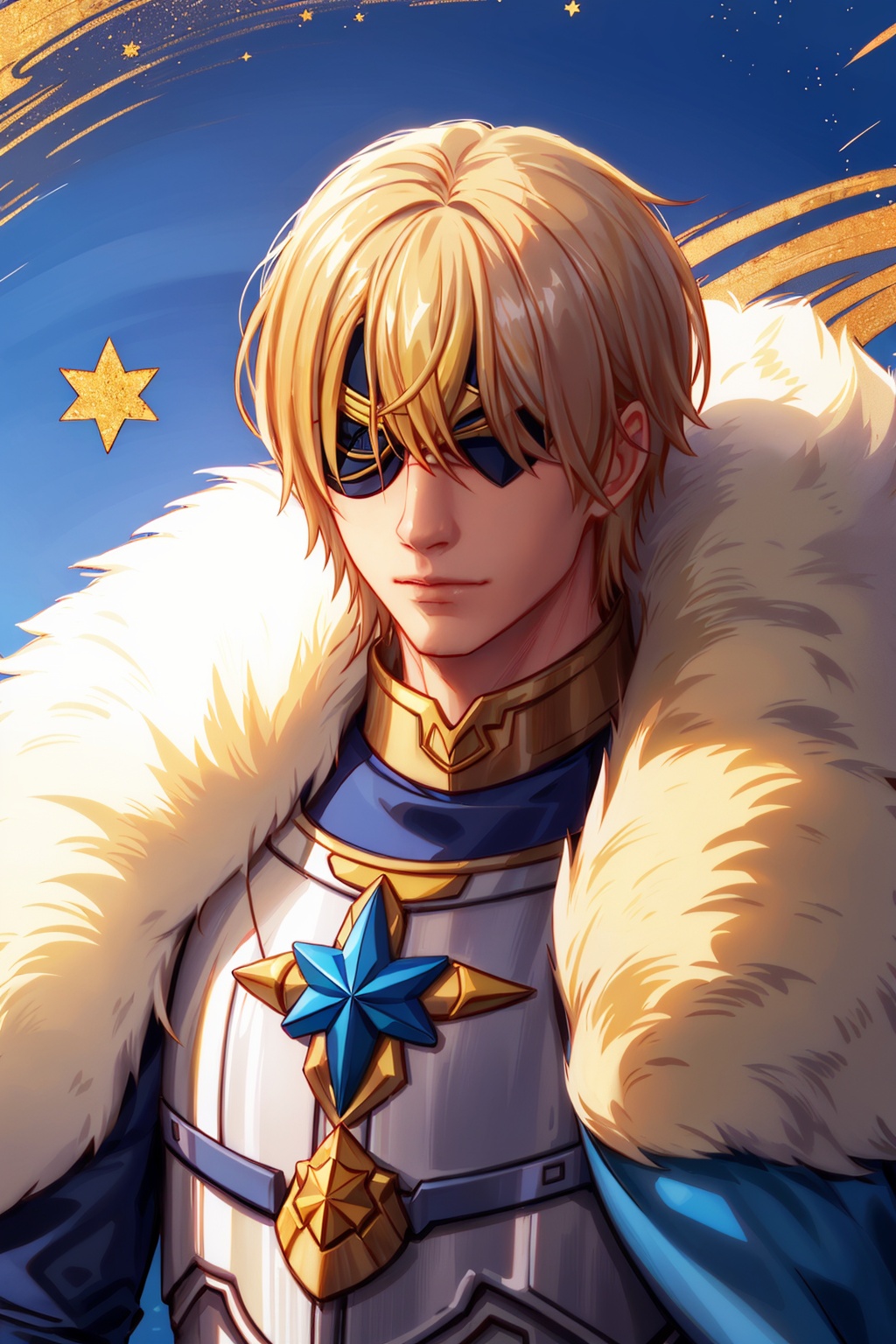 Fan_Yang_style_lora_by_niolas,  solo,  blue eyes on Tensor.Art
