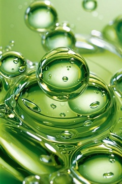  cfwen,Ingredients Render, Water droplets, Bubbles, green themes, National Geographic magazine