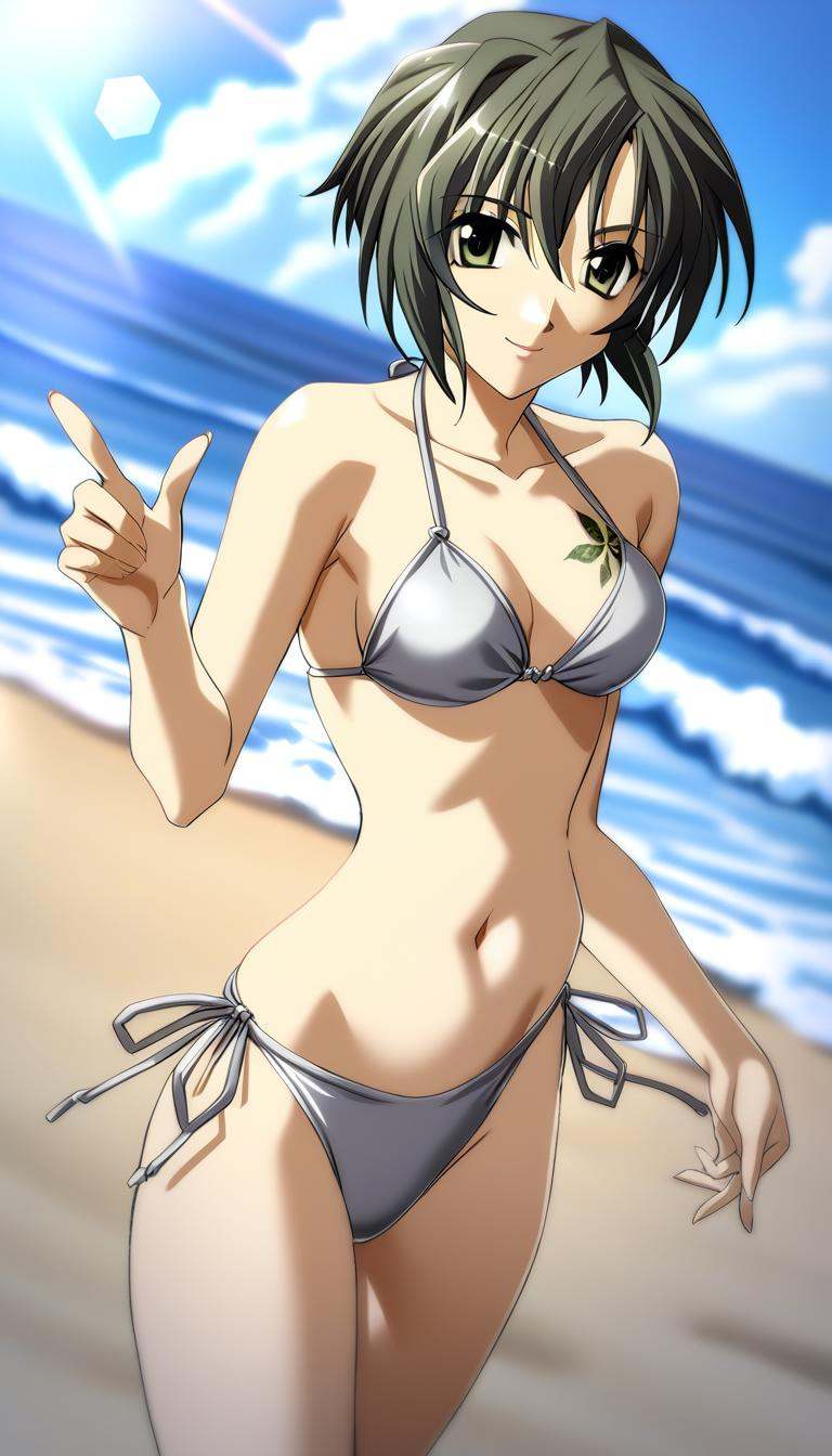 1girl,  Kurosu Kanata,  sliver bikini on Tensor.Art