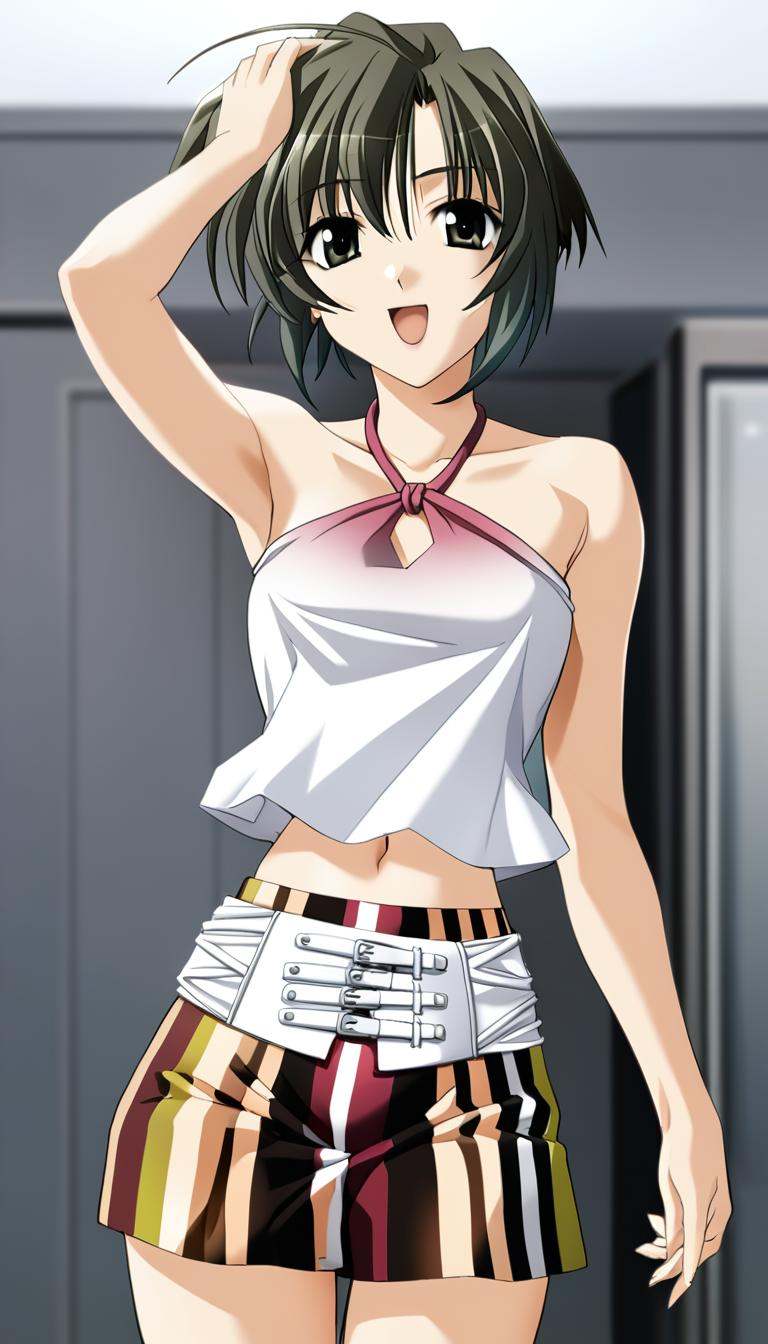 1girl,  Kurosu Kanata,  gradient crop top on Tensor.Art