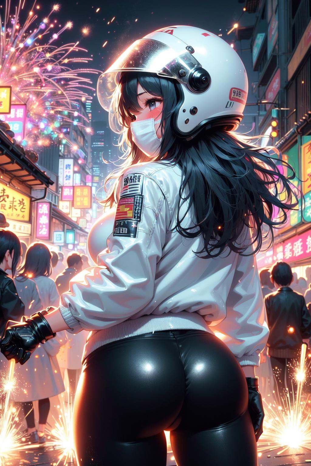 (((masterpiece))),  (((best quality))),  (((from behind))) on Tensor.Art