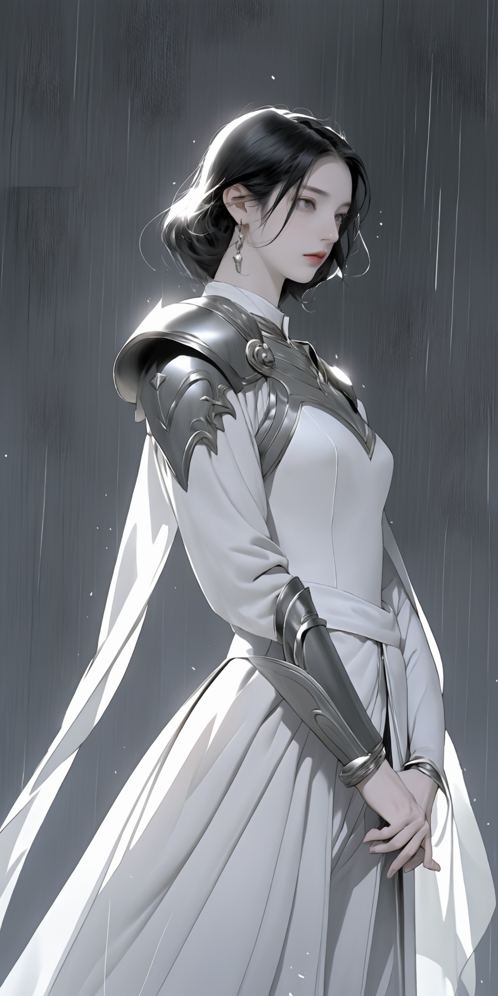 a beautiful woman,  wearing armor,  Saint Seiya style on Tensor.Art