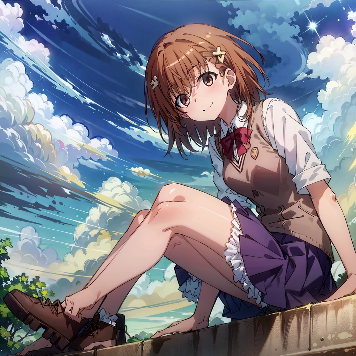 1girl,  solo,  short hair on Tensor.Art
