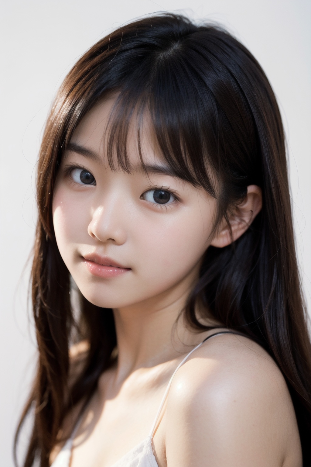 主：(((full white background))),  (((Only the face enters the camera))),  (Focus on the face) on Tensor.Art