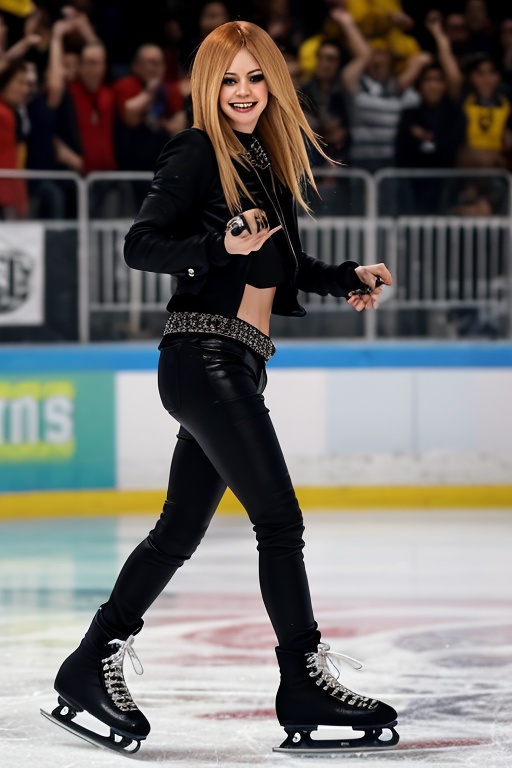 Avril lavigne en una patineta,  AVRILIRVA on Tensor.Art