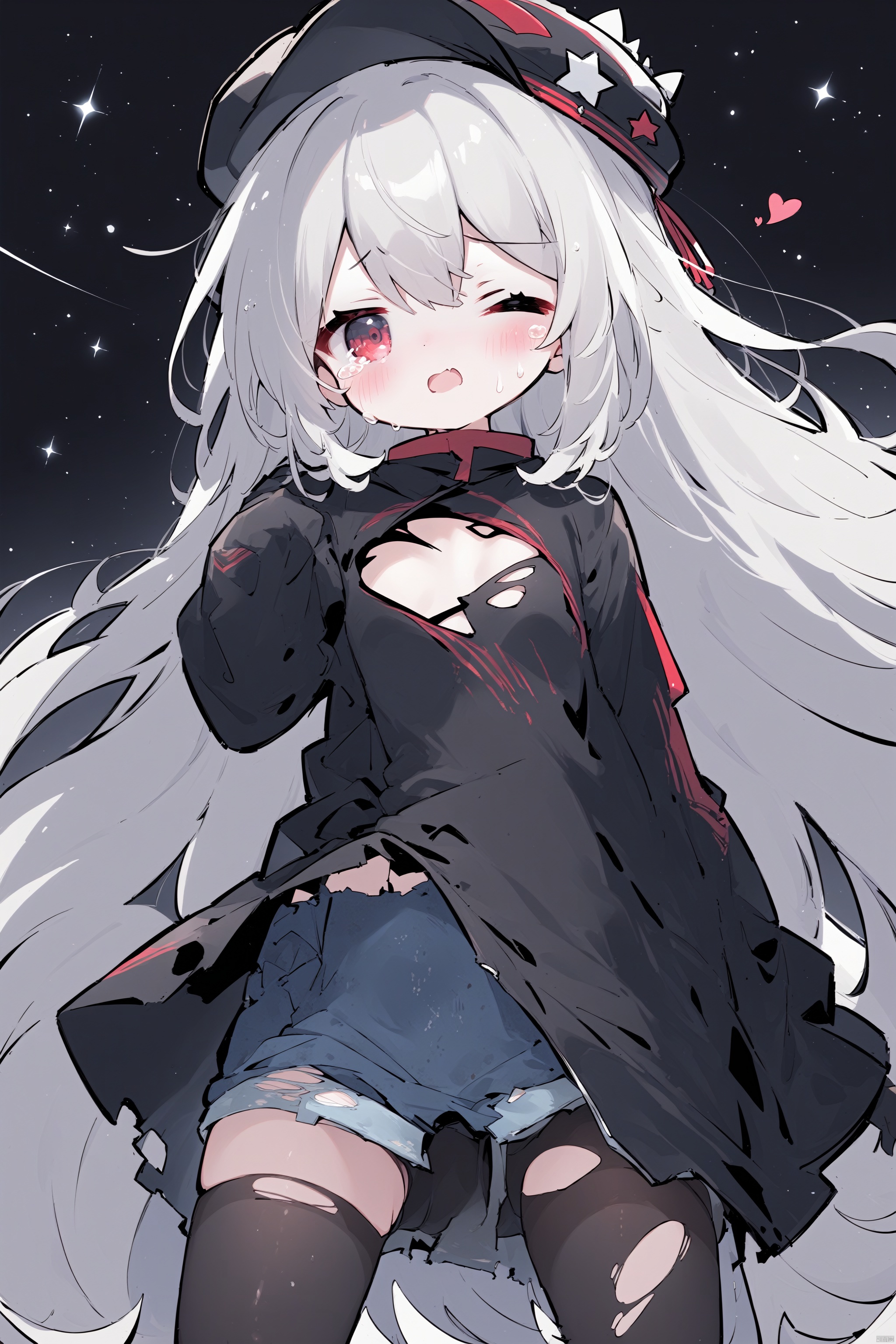 1girl,  black_legwear,  black_panties on Tensor.Art