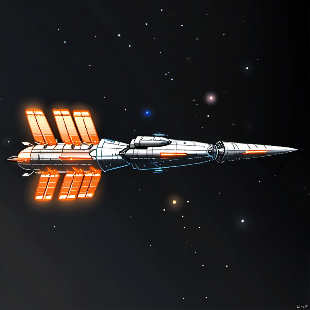 line art, line_art, sliver spacecraft, CDE_spaceship, no humans, science fiction, blue space, vehicle focus, vehicle_focus, military vehicle, wings

