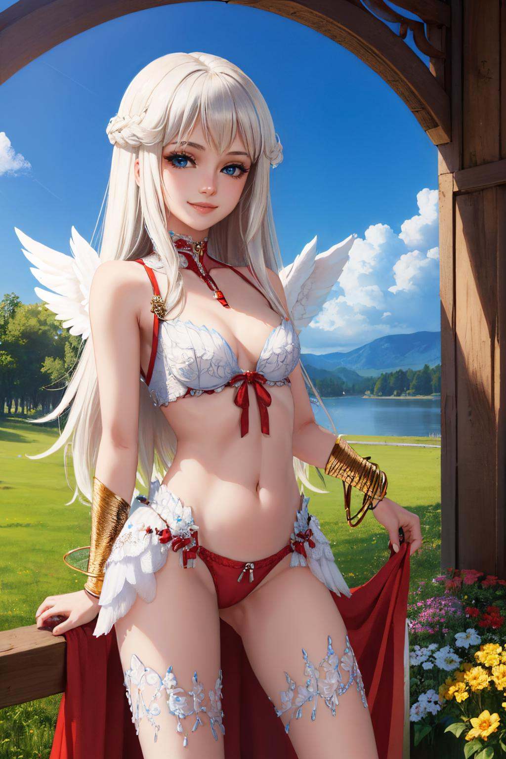 solo,  1girl,  smile on Tensor.Art