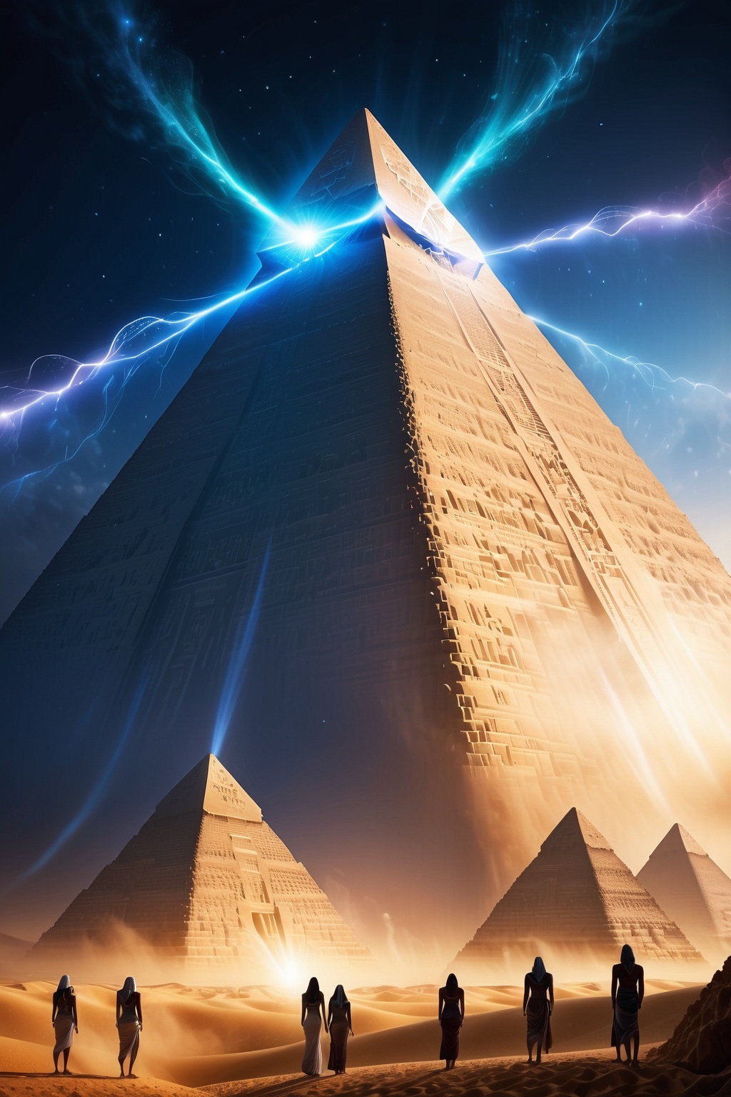 Transport yourself to a realm of mystery and intrigue - picture the Egyptian pyramids shrouded in a mysterious mist,  whil...