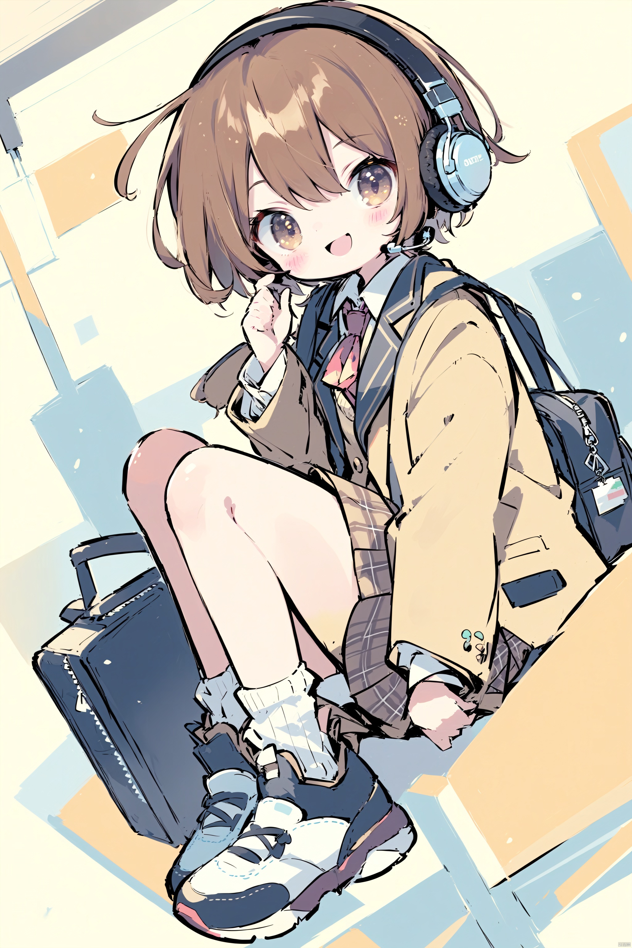 1girl,  brown hair,  solo on Tensor.Art