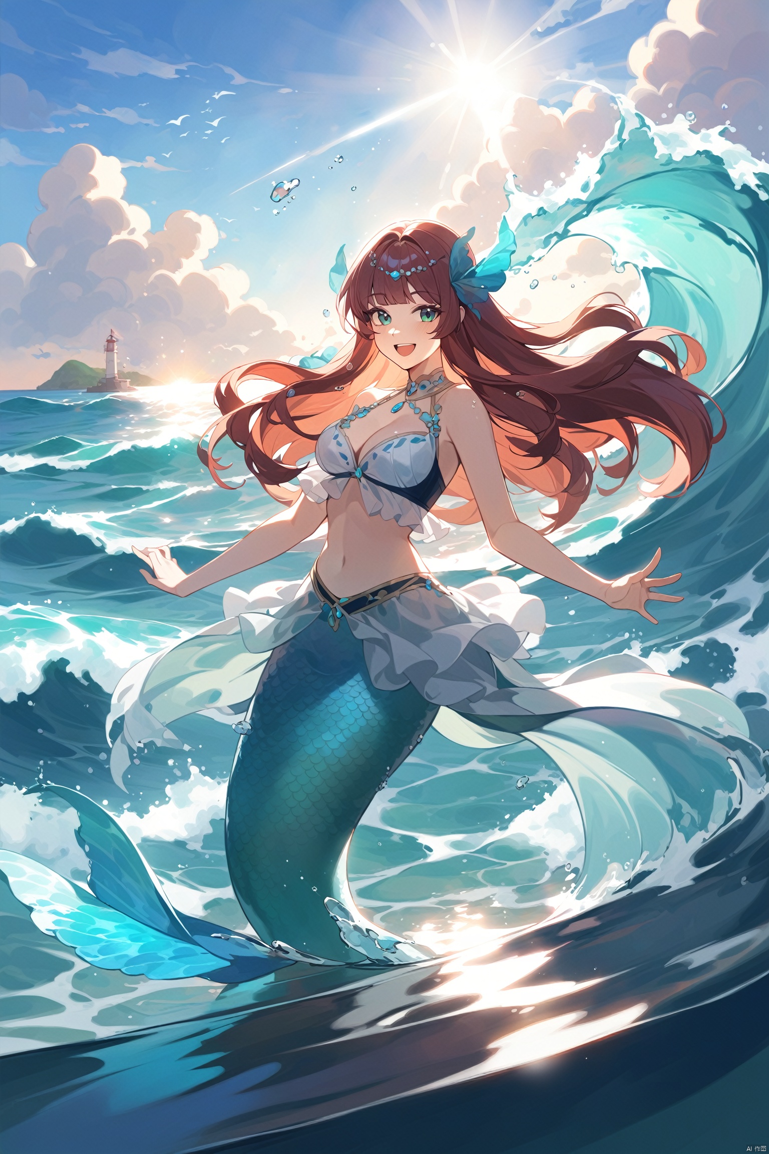 wzduoliya_a,  ocean,  1girl by NONONO on Tensor.Art