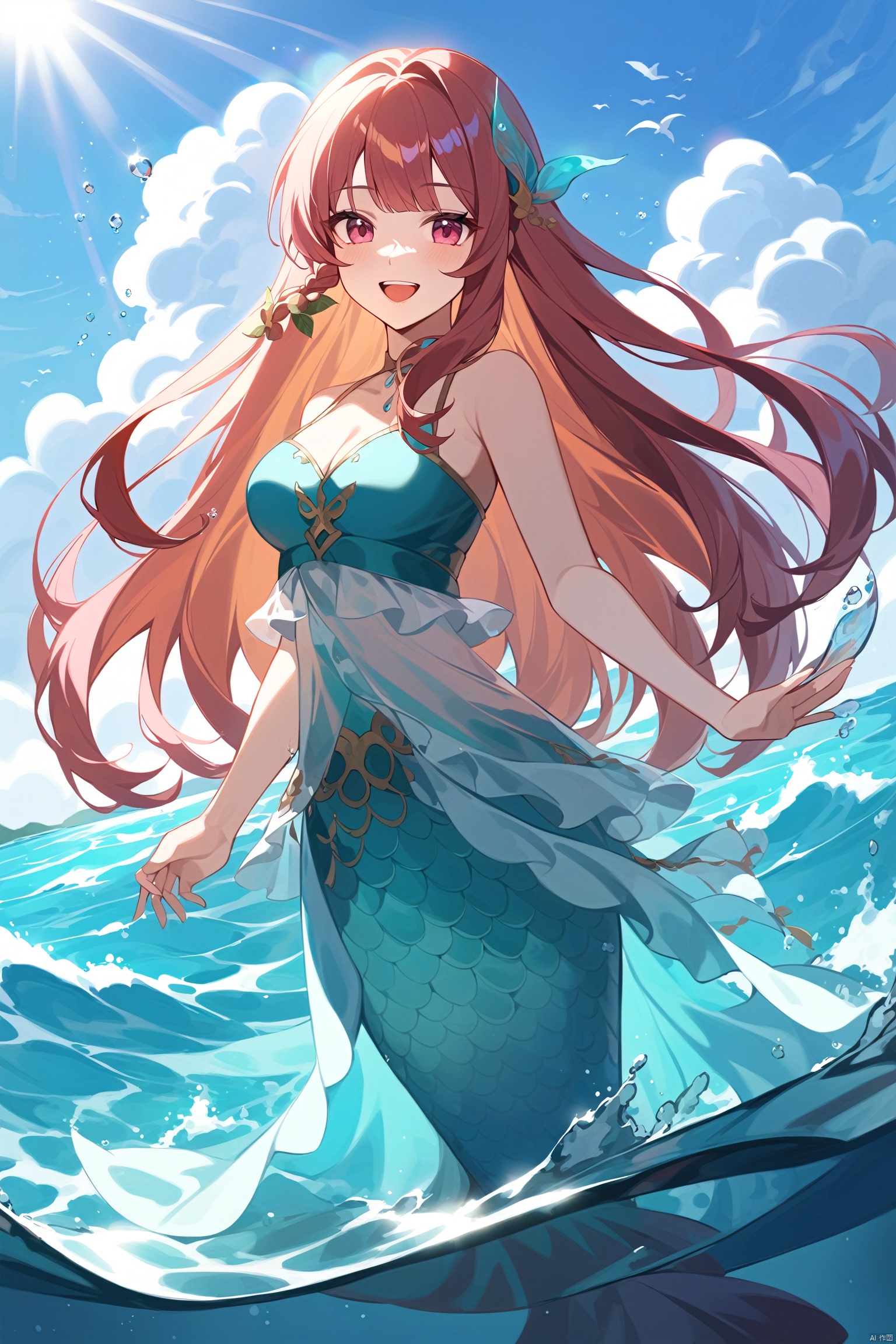wzduoliya_a,  ocean,  1girl by NONONO on Tensor.Art
