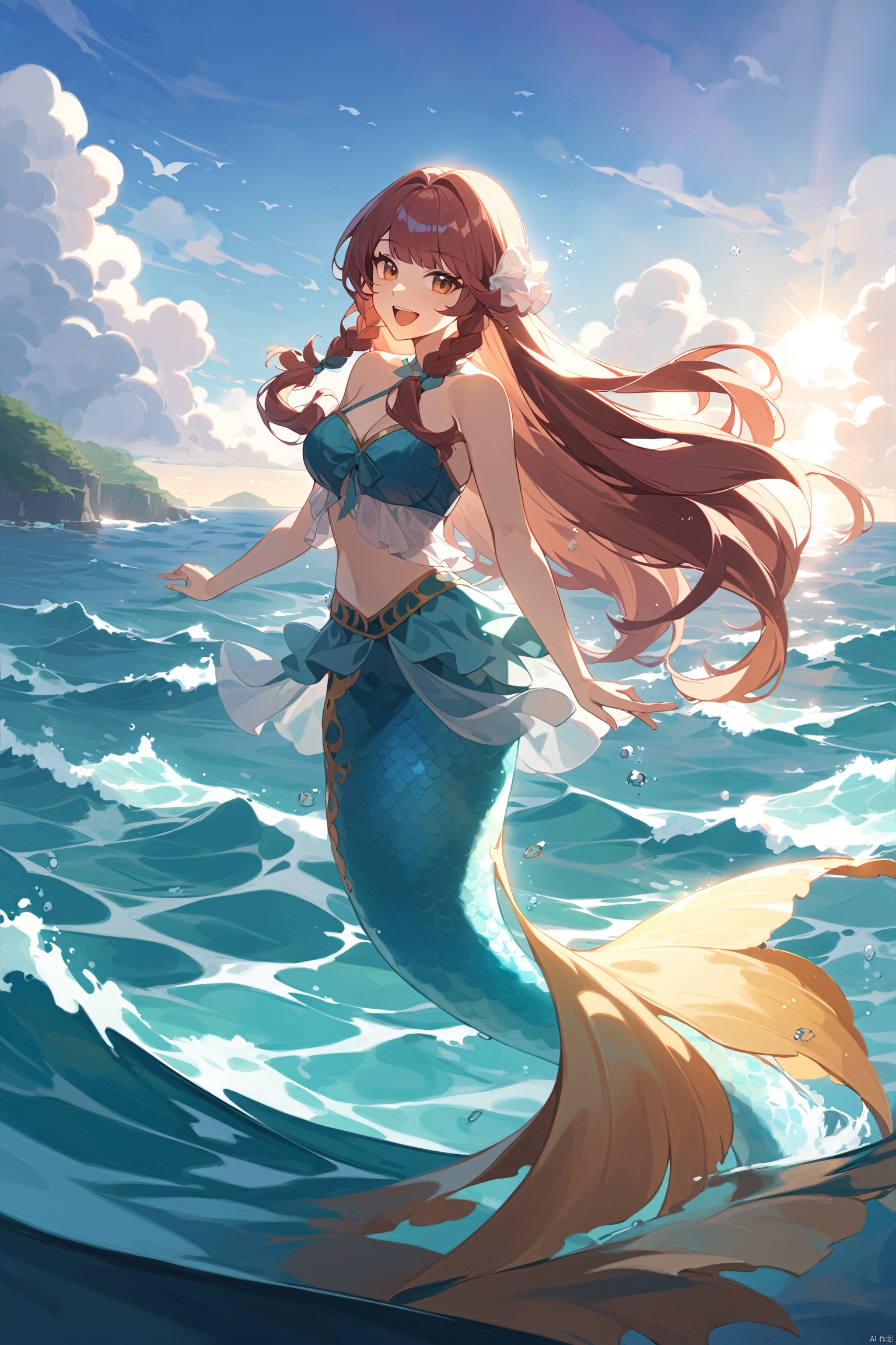wzduoliya_a,  ocean,  1girl by NONONO on Tensor.Art
