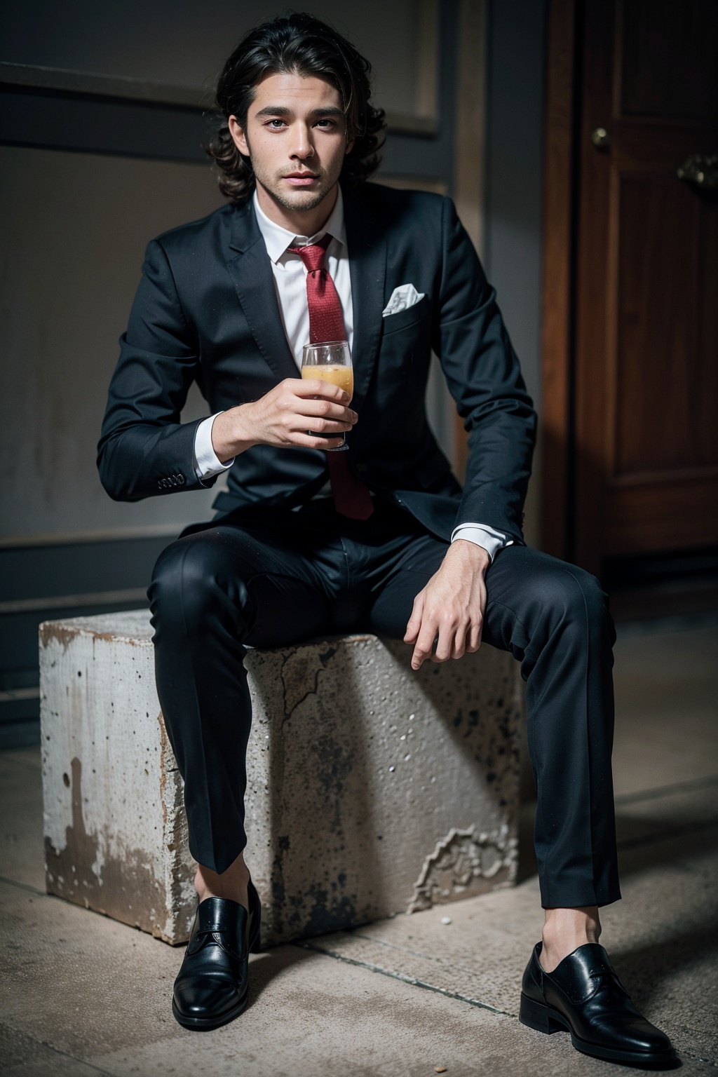((realistic)) Fullbody Handsome Belgian man,  curly hairstyle on Tensor.Art