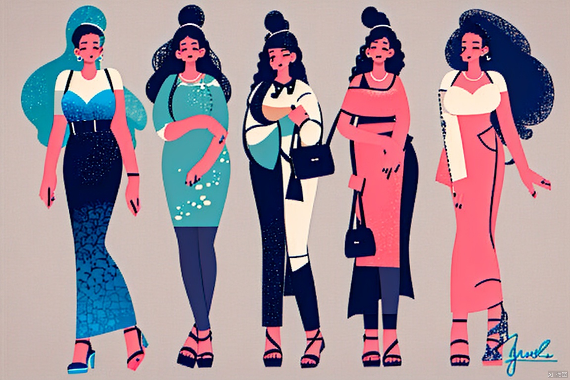 girls, minimal, flat, best quality, full body,