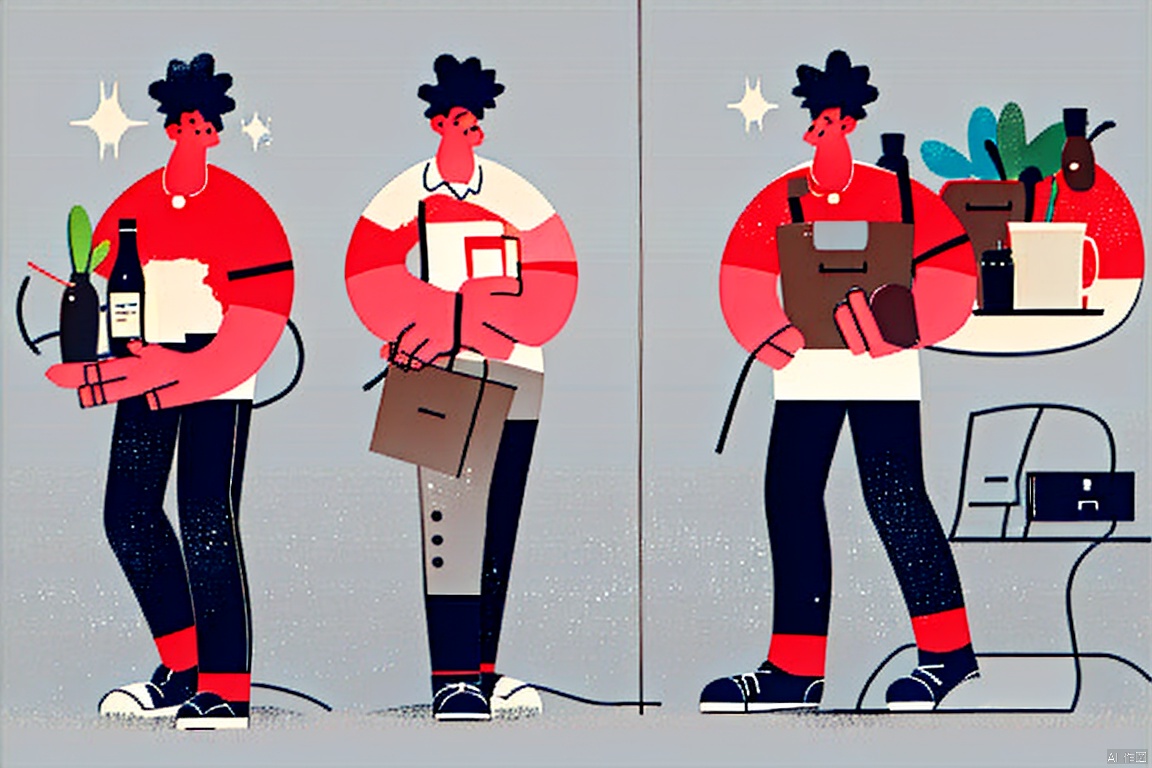  a boy, minimal, flat, best quality,