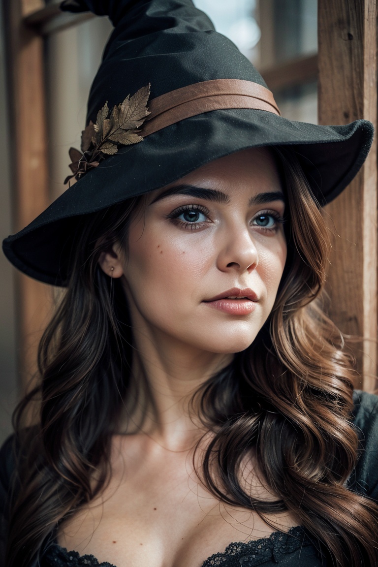 Realistic,  Beautiful Witch Female Long hair on Tensor.Art