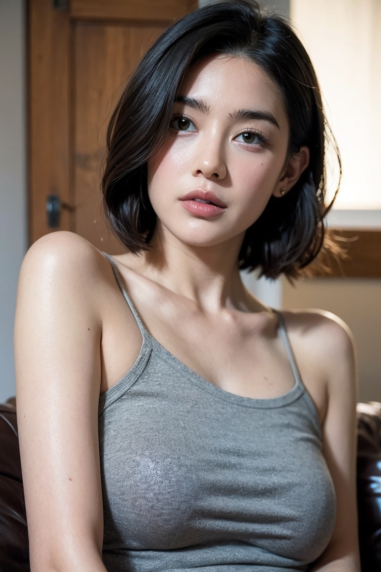 Realistic,  Beautiful Female Short hair on Tensor.Art