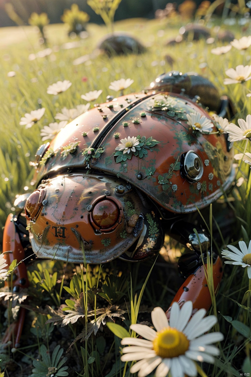 Toad,flower,grass,Red body