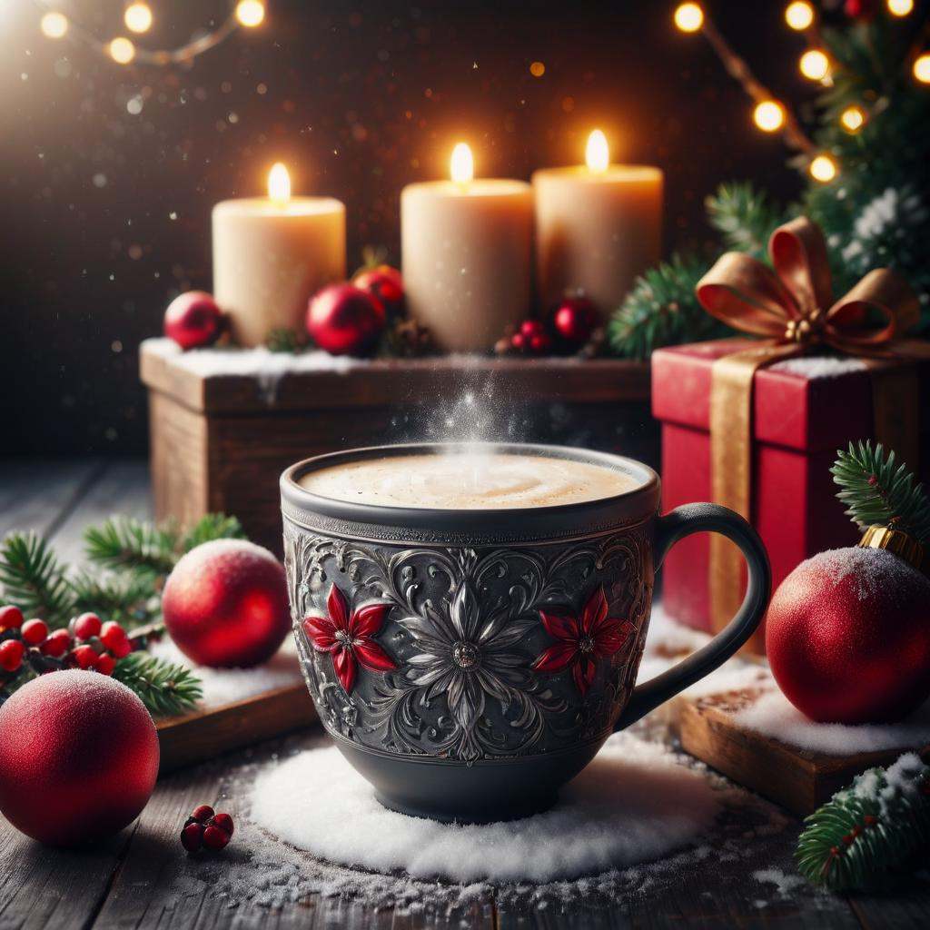 <lora:ChristmasWinteryXL:0.5>ChristmasWintery decorative cup