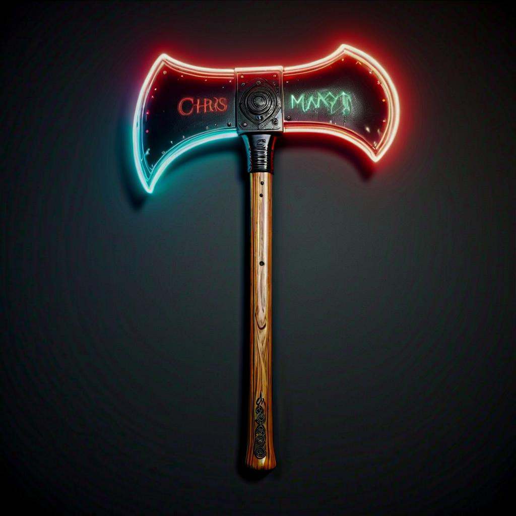 Chr457m45m3rg3D0nMN3M1C Chr457m45m3rg3D0nMN3M1C murderous axe,  neon by mnemic on Tensor.Art