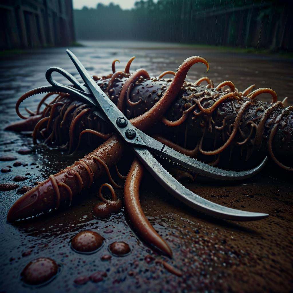 Scissors,  beautiful,  wet by mnemic on Tensor.Art