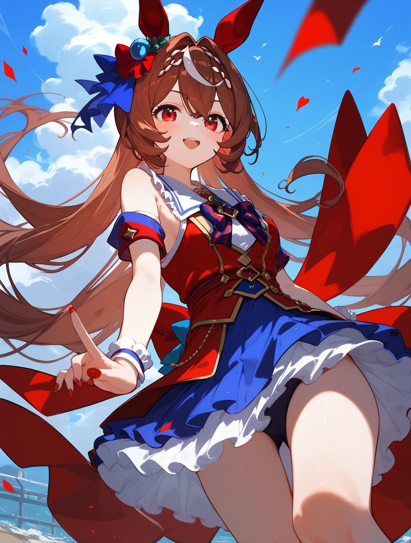 (score_9,score_8_up,score_7_up),daiwa_scarlet_(umamusume), umamusume, 1girl, brown_hair, red_eyes
