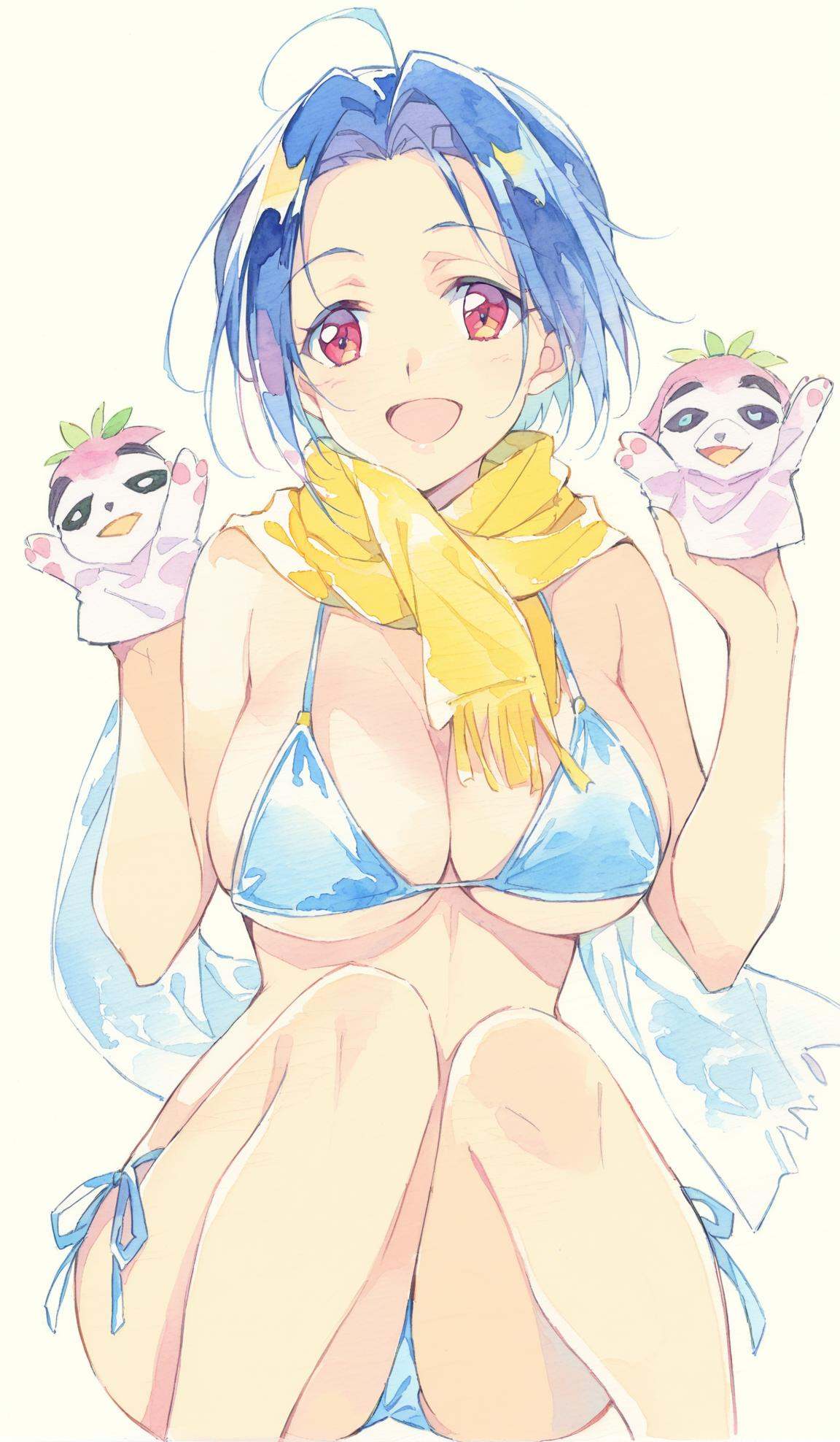 watercolor,  11girl,  miura azusa on Tensor.Art