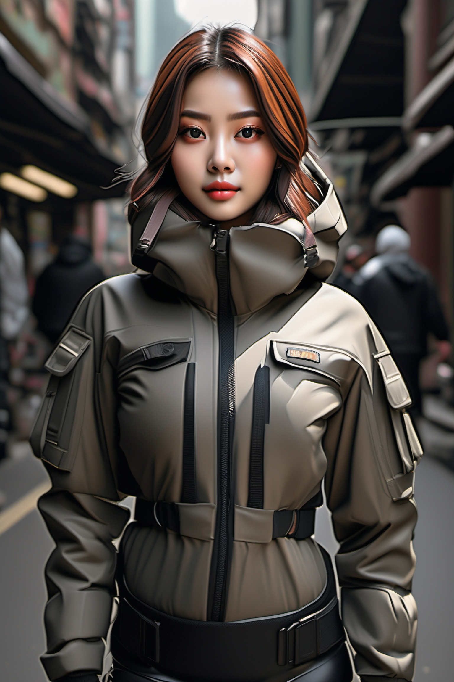 beautiful korean girl,  eye smile,  evil girl on Tensor.Art