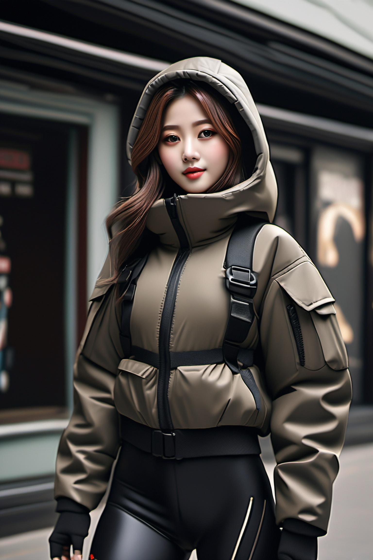 beautiful korean girl,  eye smile,  evil girl on Tensor.Art