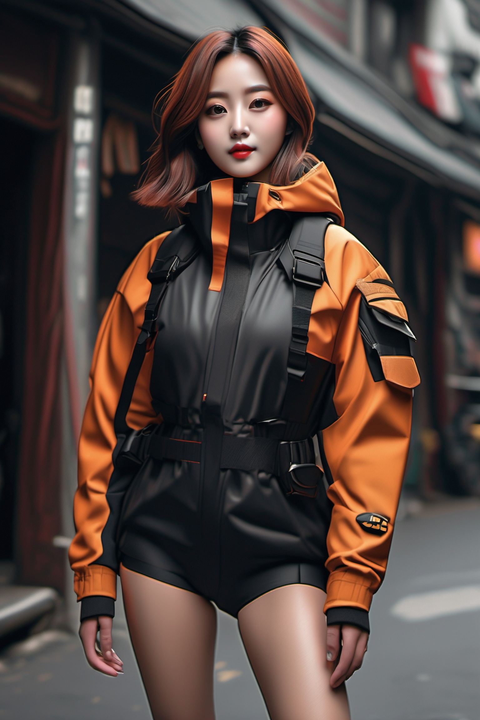 beautiful korean girl,  eye smile,  evil girl on Tensor.Art