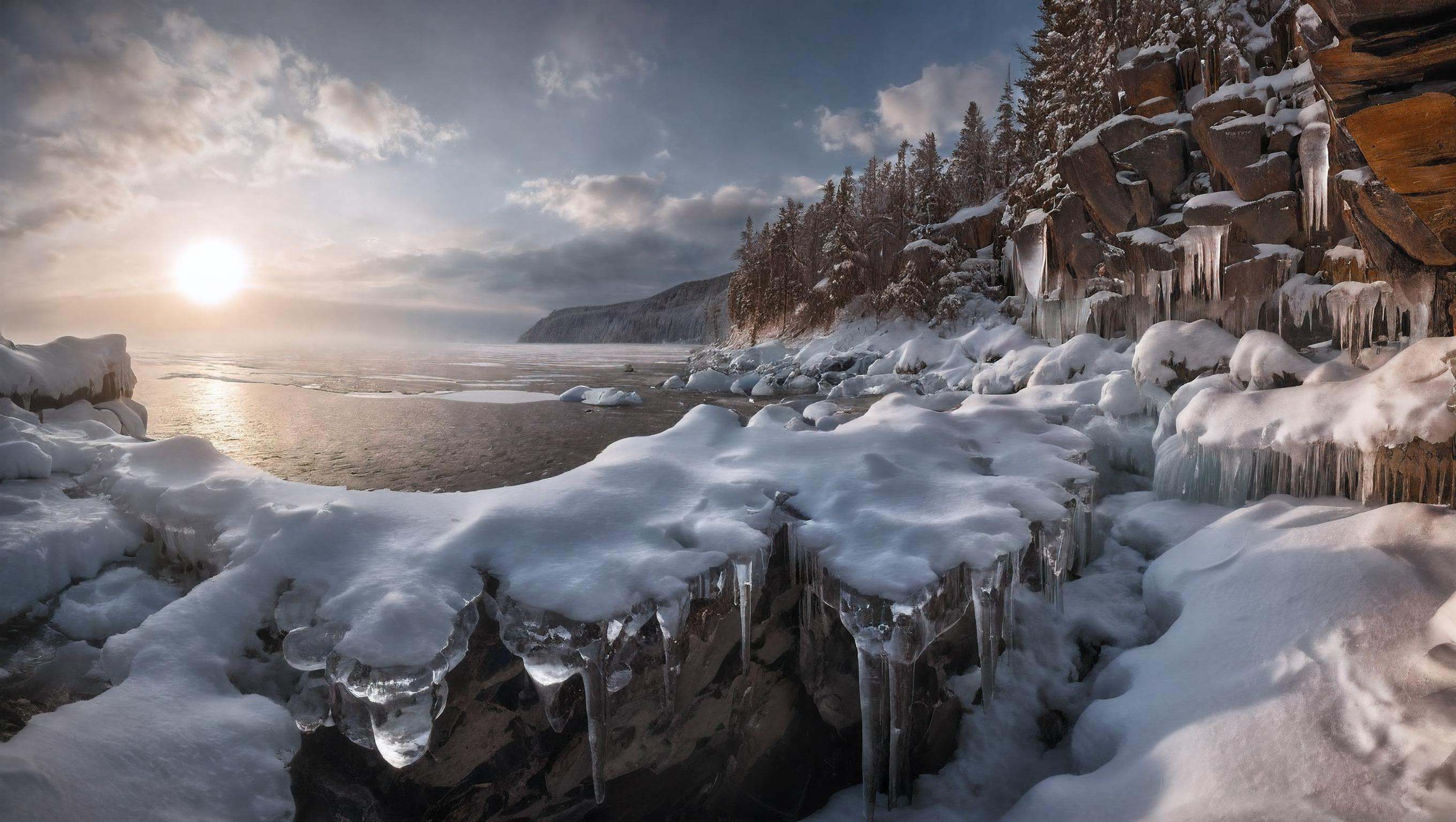 CINEMATIC SHOT,  professional photo by Caravaggio of wild nature,  Russia on Tensor.Art