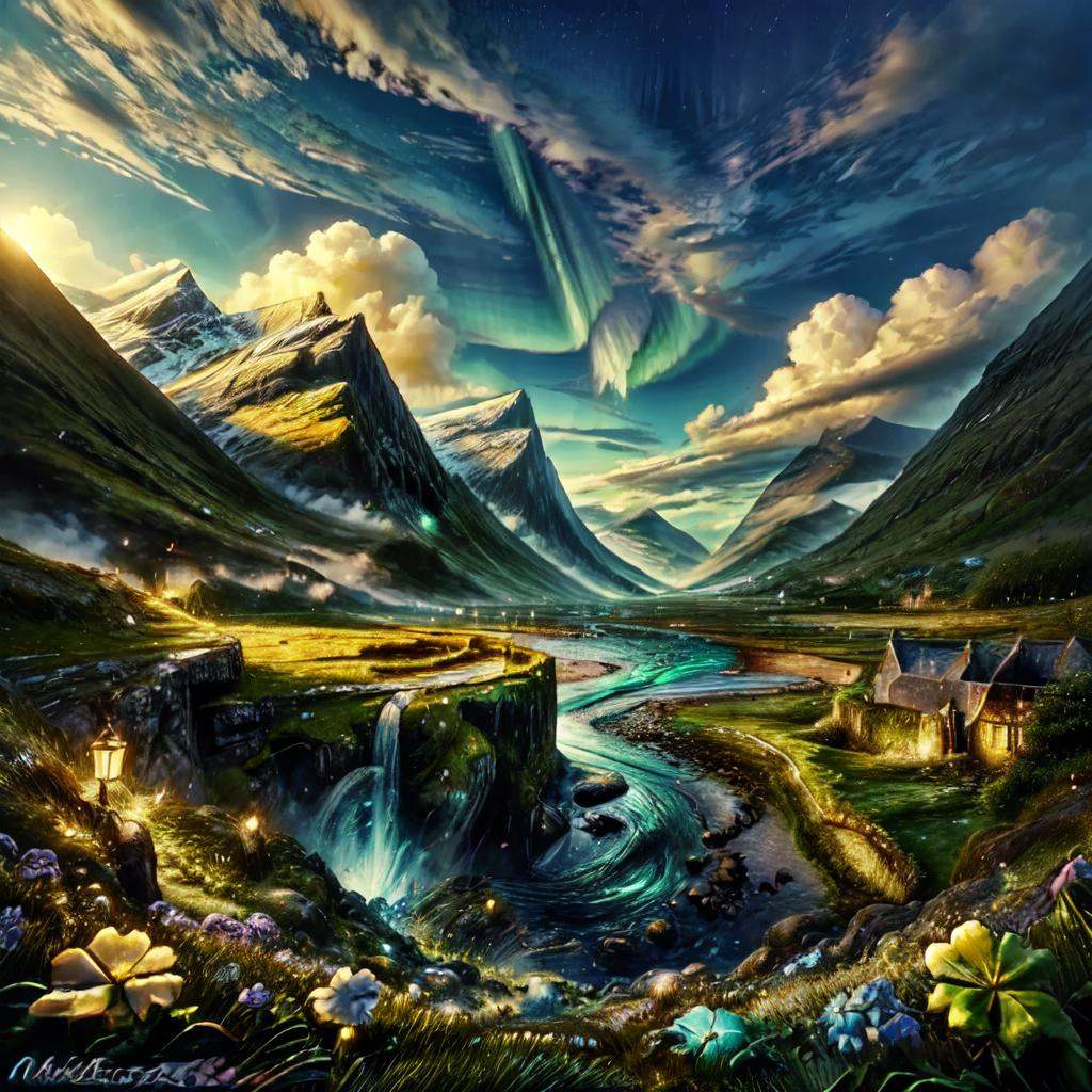 CelticLandStyle,  fantasy,  water on Tensor.Art