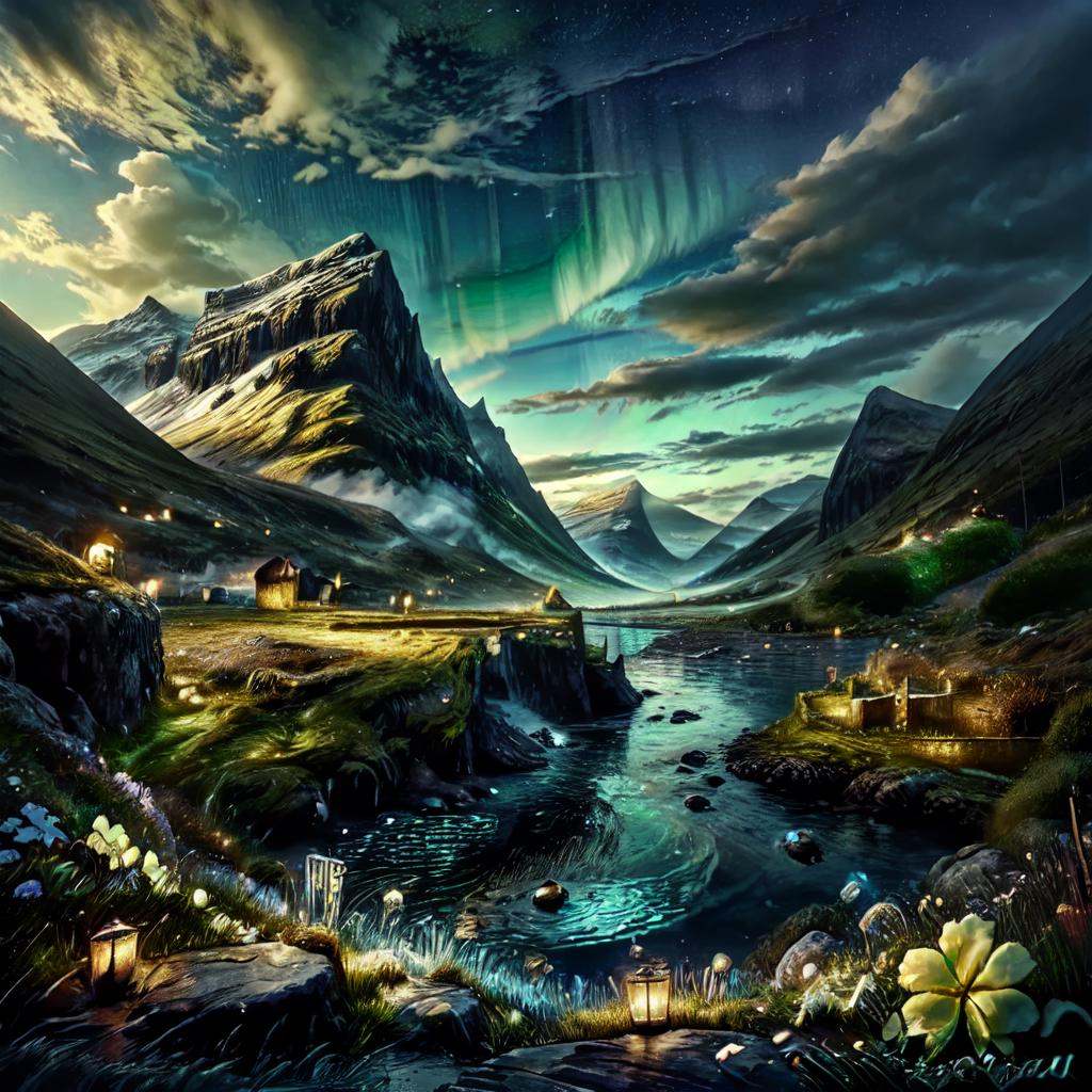 CelticLandStyle,  fantasy,  water on Tensor.Art