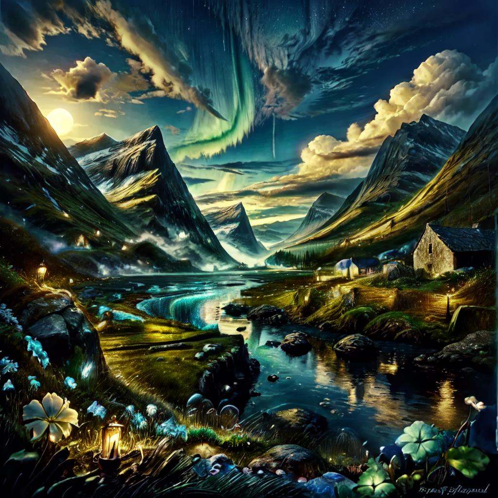 CelticLandStyle,  fantasy,  water on Tensor.Art