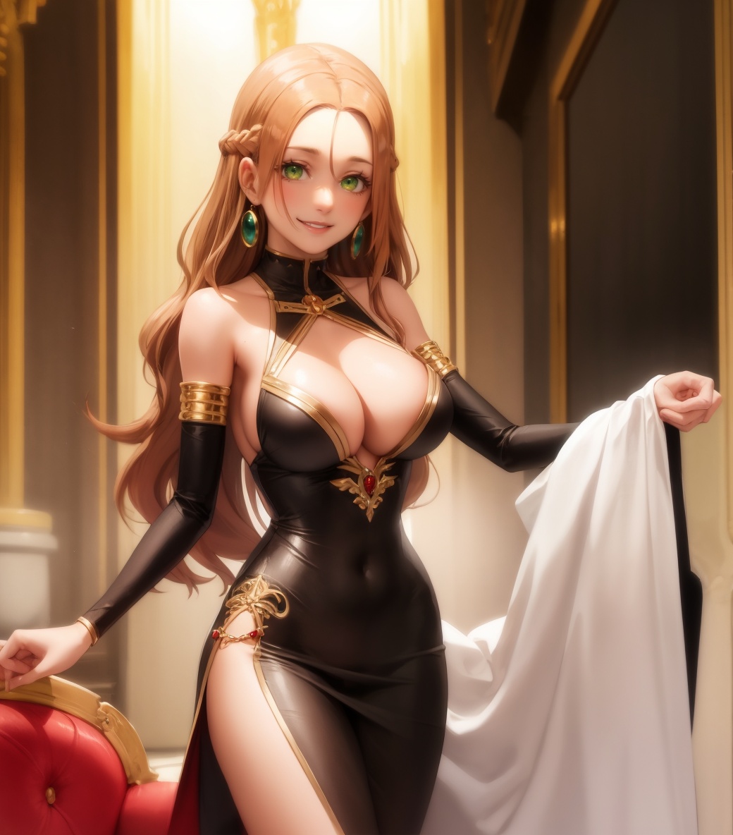 scinstrlght,  long hair,  green eyes on Tensor.Art