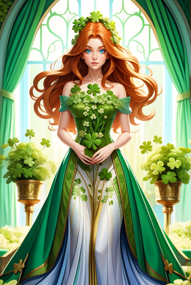 woman with long ginger hair,  standing outside of ,  HUD_shmrck on Tensor.Art