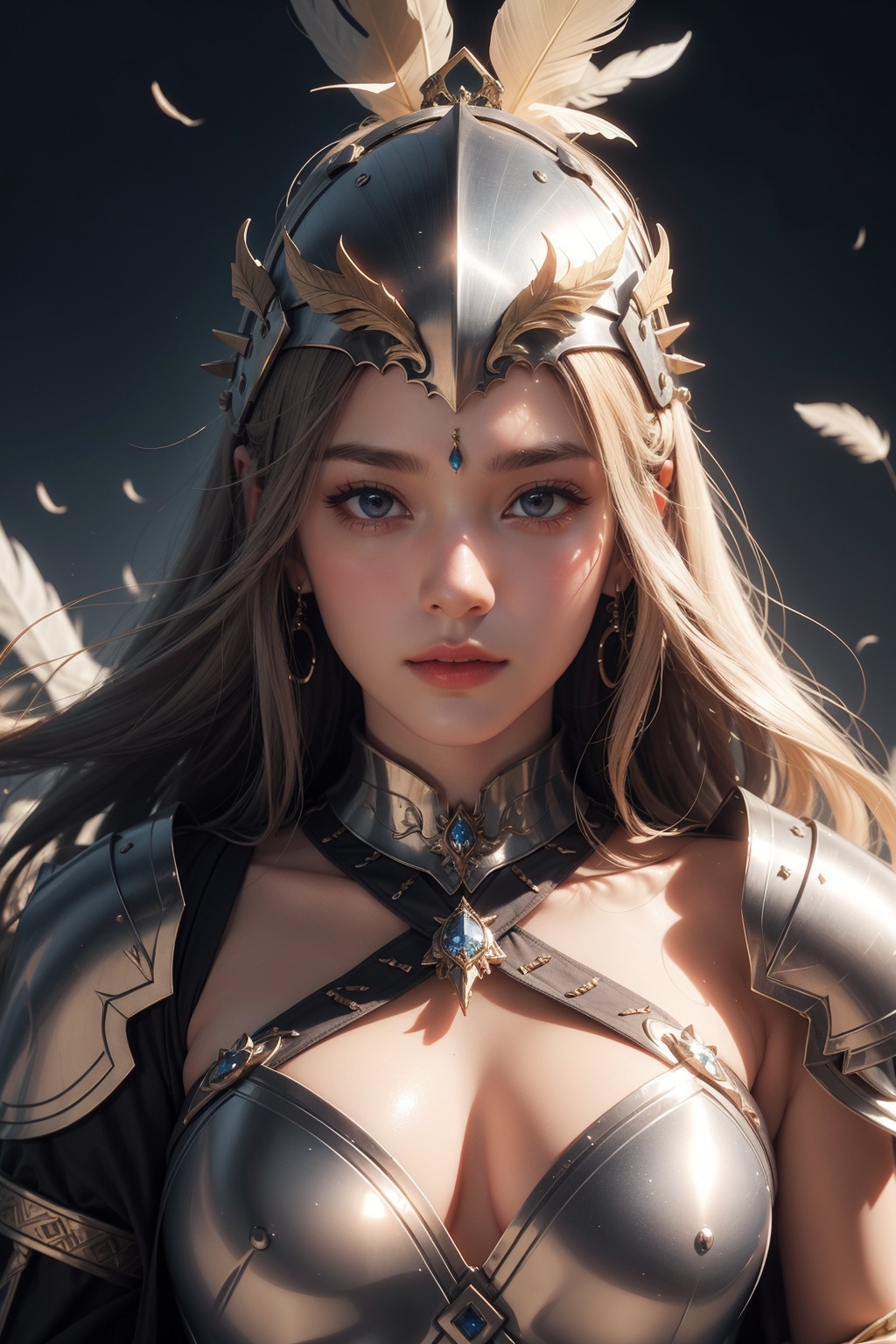 beautiful goddess of war,  jewelry,  looking at viewer with sharp eyes on Tensor.Art